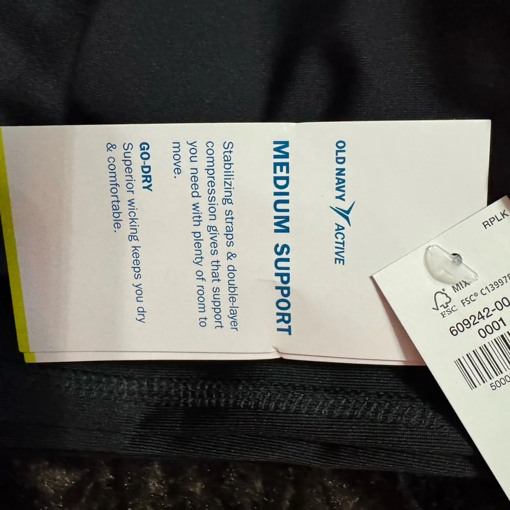 Black Women's Sports Bra - Picture 5 of 6